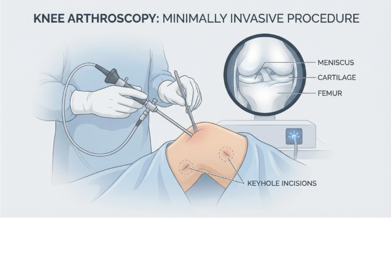 Expert knee arthroscopy in Bournemouth with Mr Paul Pavlou, a specialist knee surgeon. Learn about this minimally invasive knee surgery for treating meniscal tears and cartilage damage.