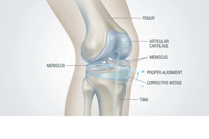 Specialist knee surgeon Mr Paul Pavlou offers knee realignment surgery in Bournemouth to treat osteoarthritis and delay knee replacement.