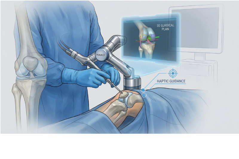 : Discover Mako® Robotic Arm Assisted Knee Replacement in Bournemouth with Mr Paul Pavlou, a leading knee surgeon. Learn about the benefits of this advanced, precise knee surgery.